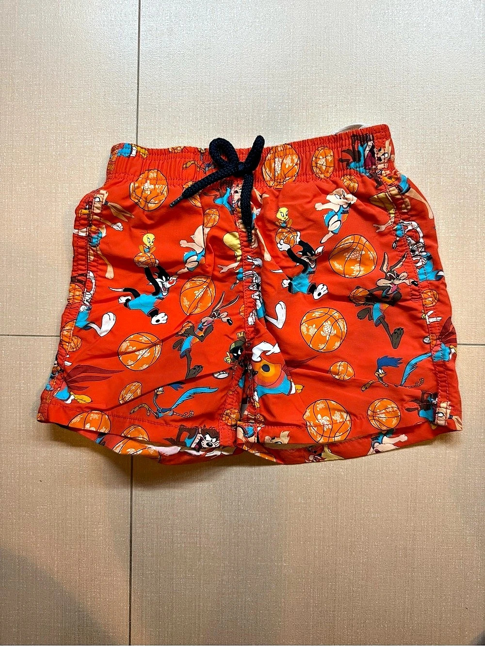 Vilebrequin x Looney Tunes Kids Swim Trunks Orange & Red